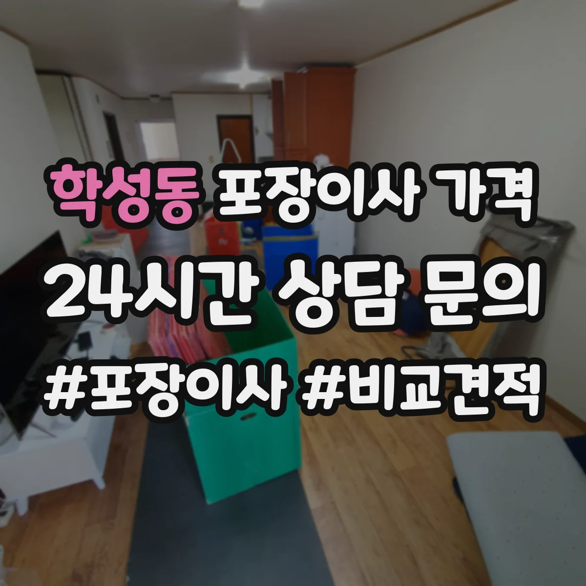 학성동 포장이사 가격