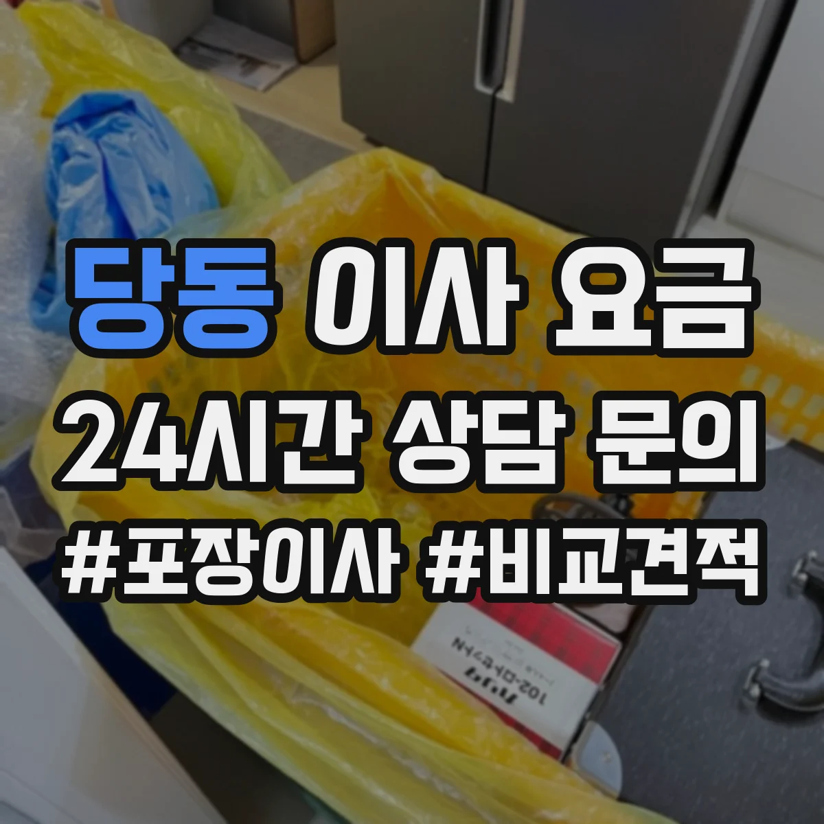 당동 이사 요금