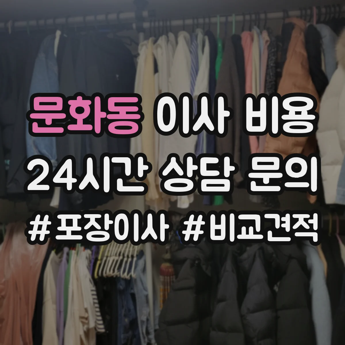 문화동 이사 비용