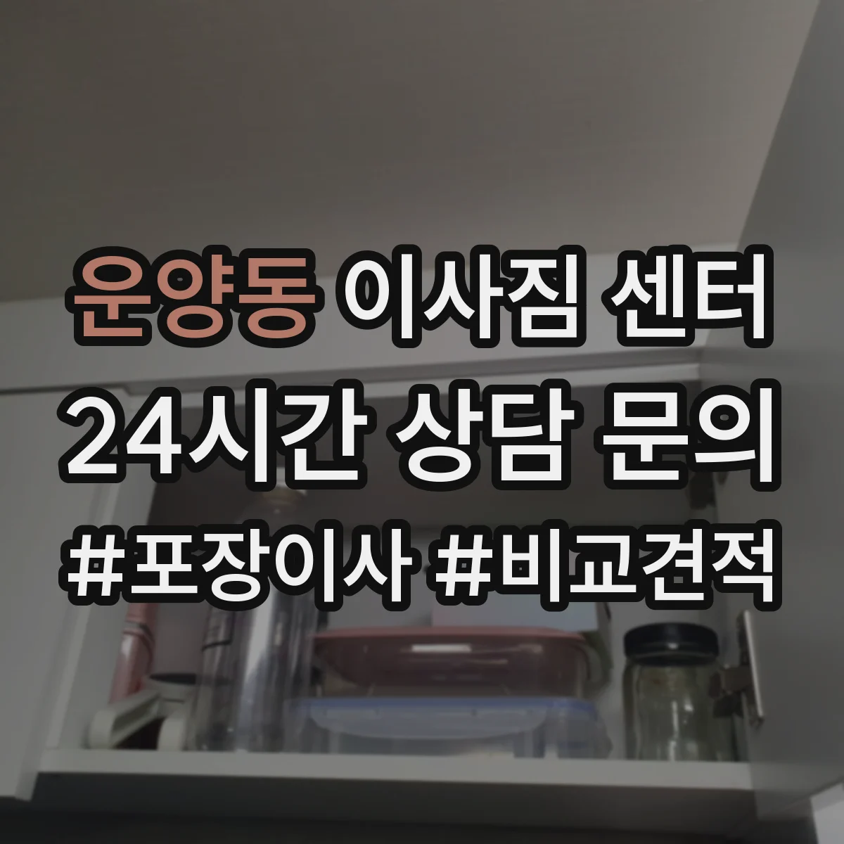 운양동 이사짐 센터