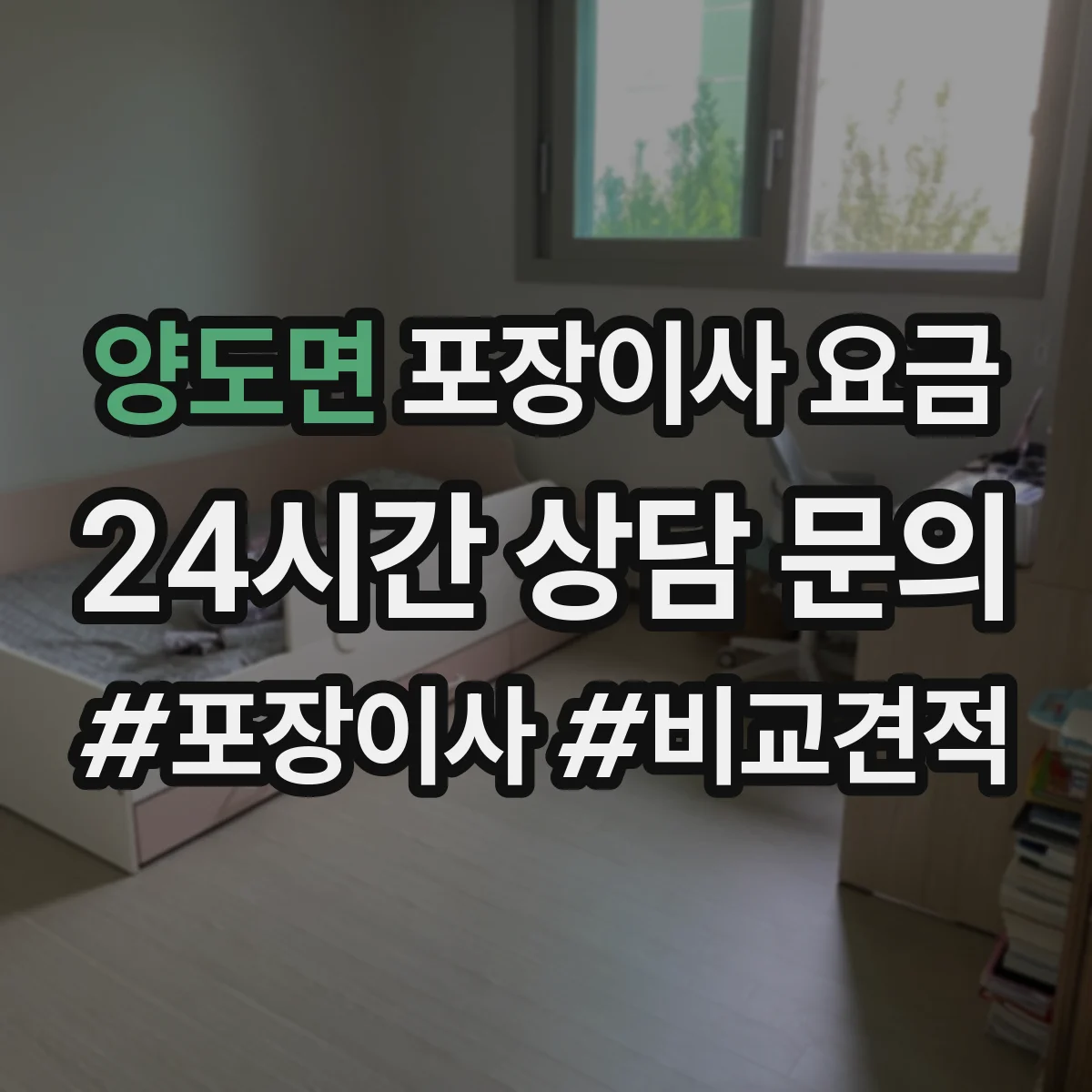 양도면 포장이사 요금