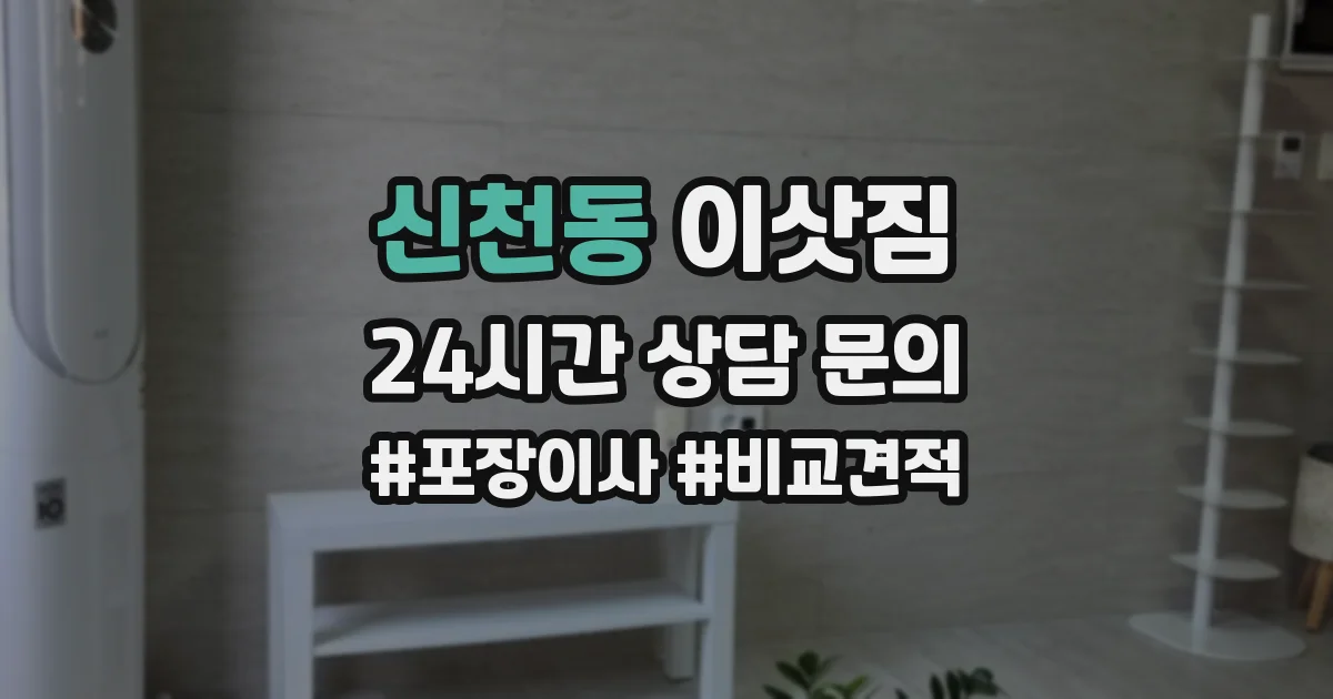 신천동 이삿짐