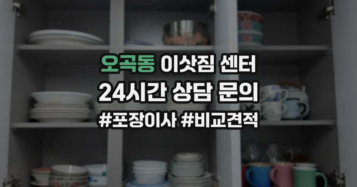 오곡동 이삿짐 센터