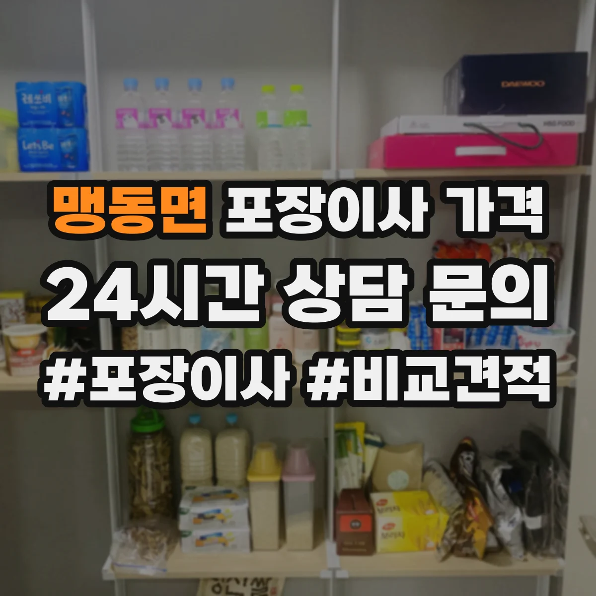 맹동면 포장이사 가격