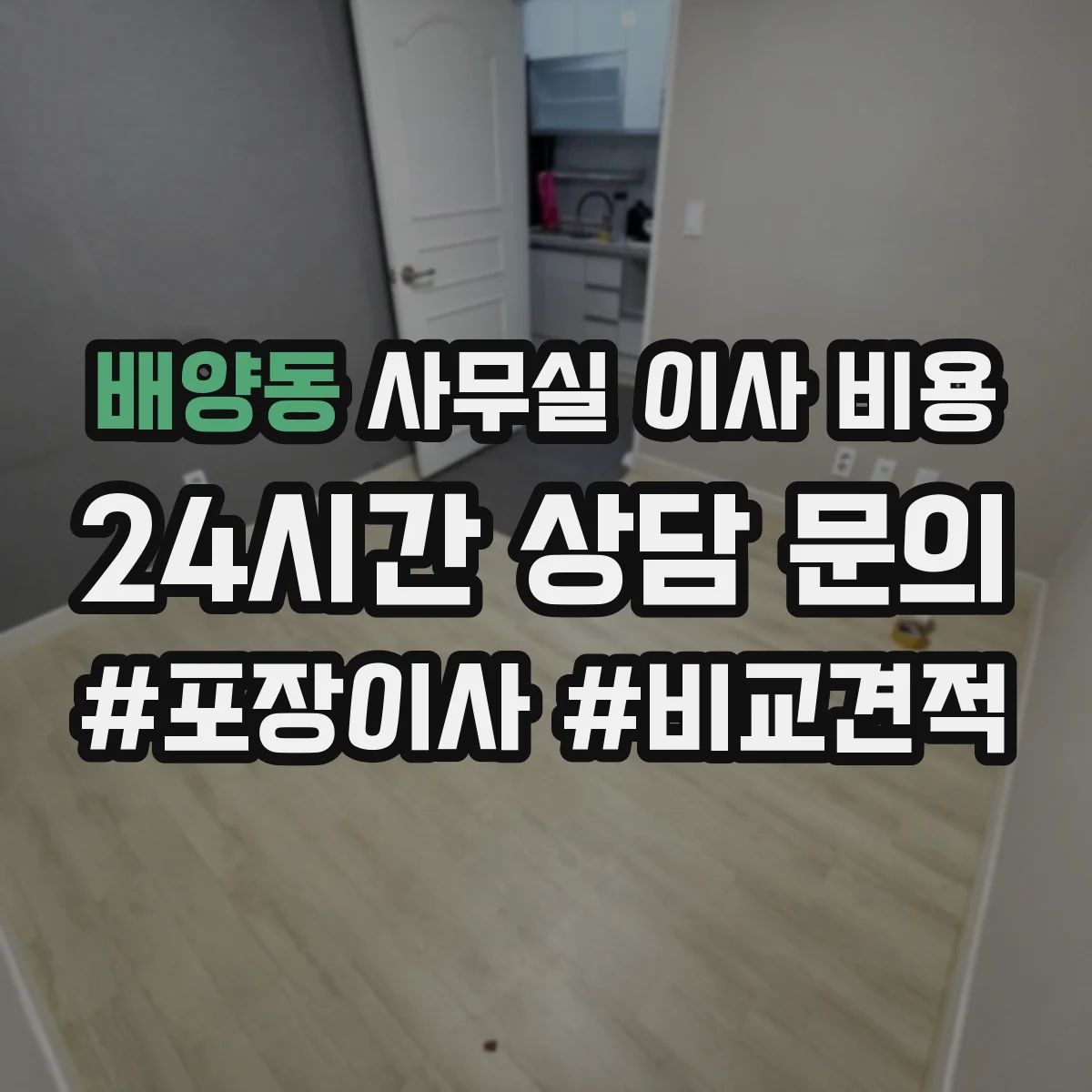 배양동 사무실 이사 비용