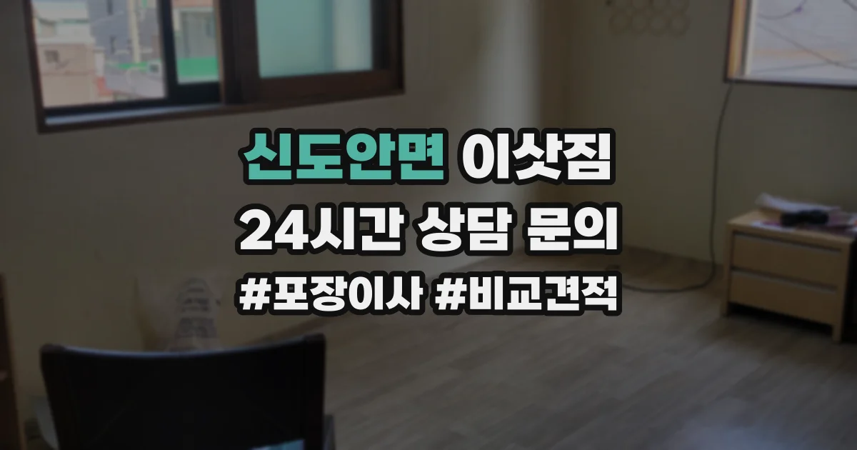 신도안면 이삿짐