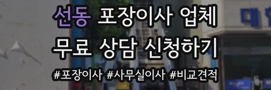 선동 포장이사 업체