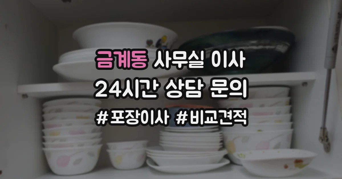 금계동 사무실 이사