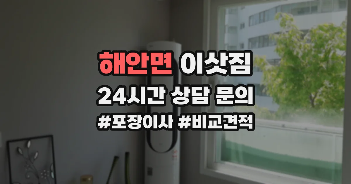 해안면 이삿짐