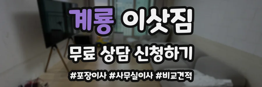계룡 이삿짐