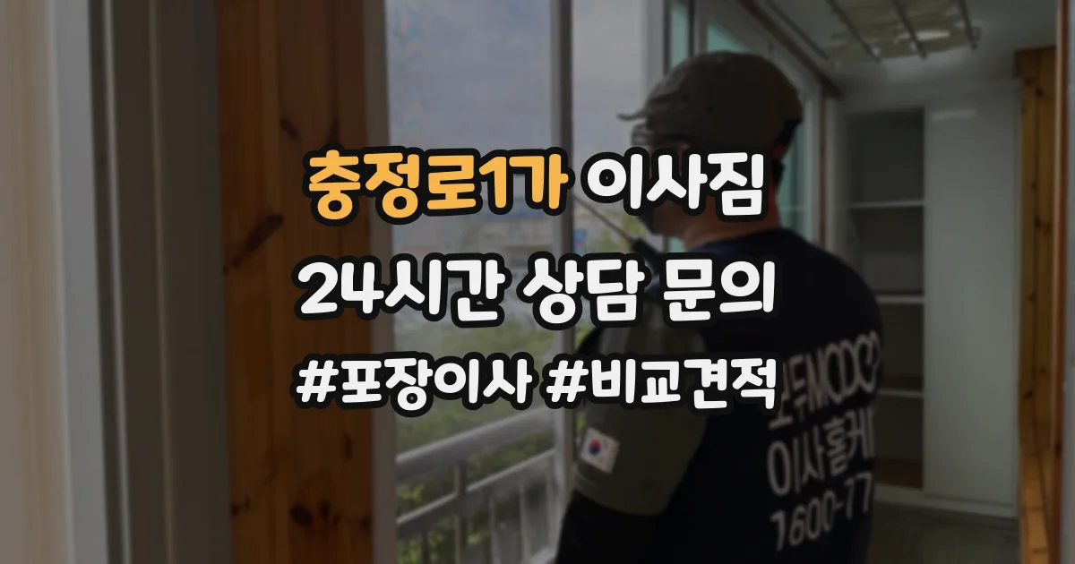 충정로1가 이사짐