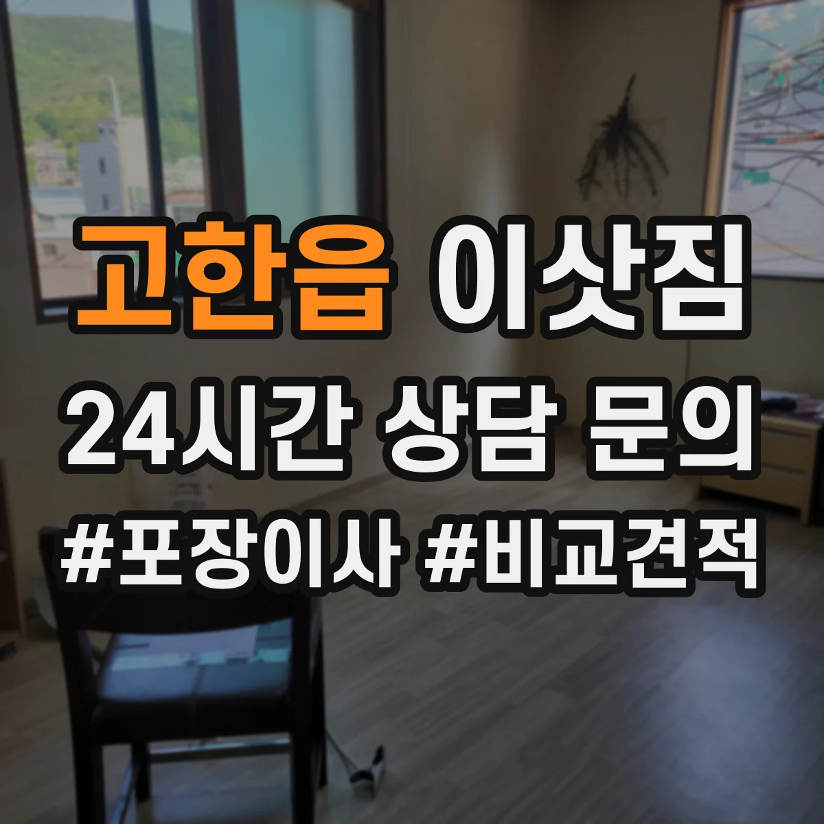 고한읍 이삿짐