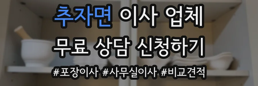 추자면 이사 업체