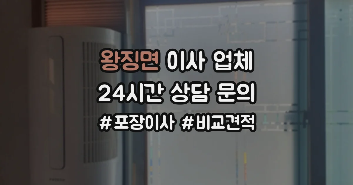 왕징면 이사 업체