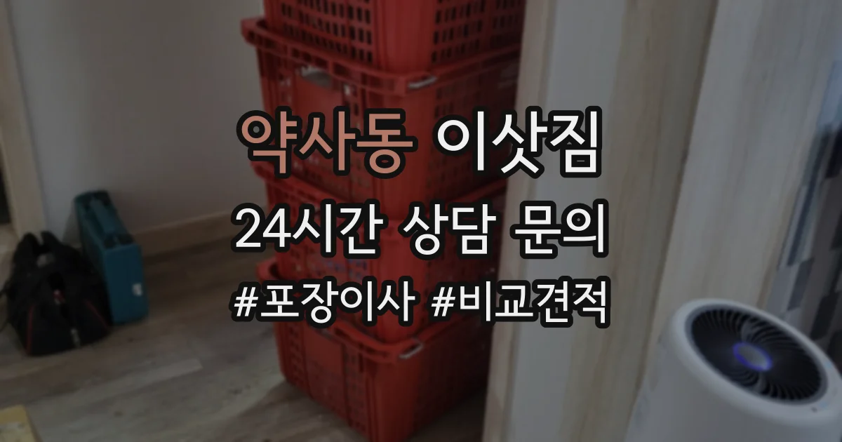 약사동 이삿짐