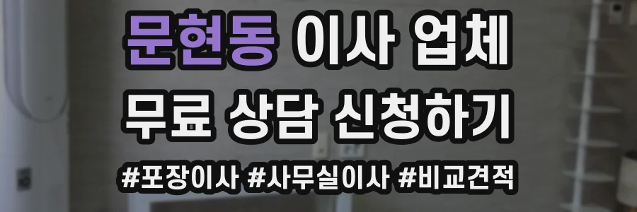문현동 이사 업체