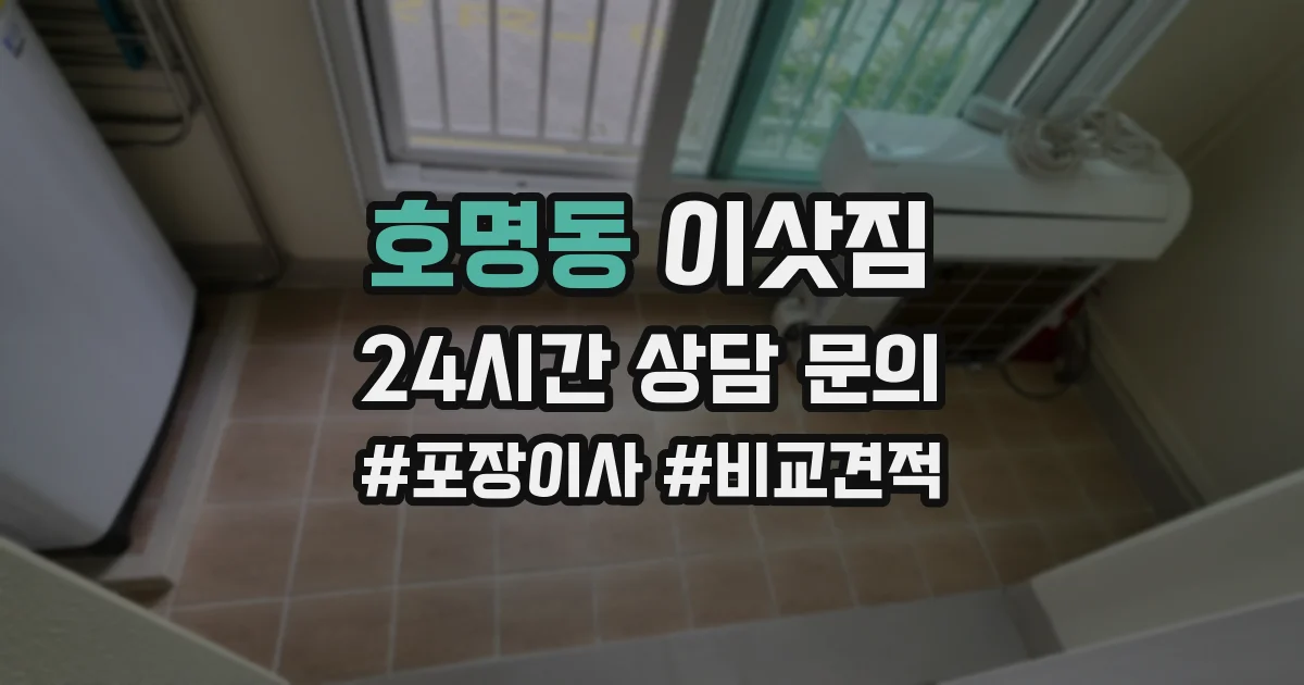 호명동 이삿짐