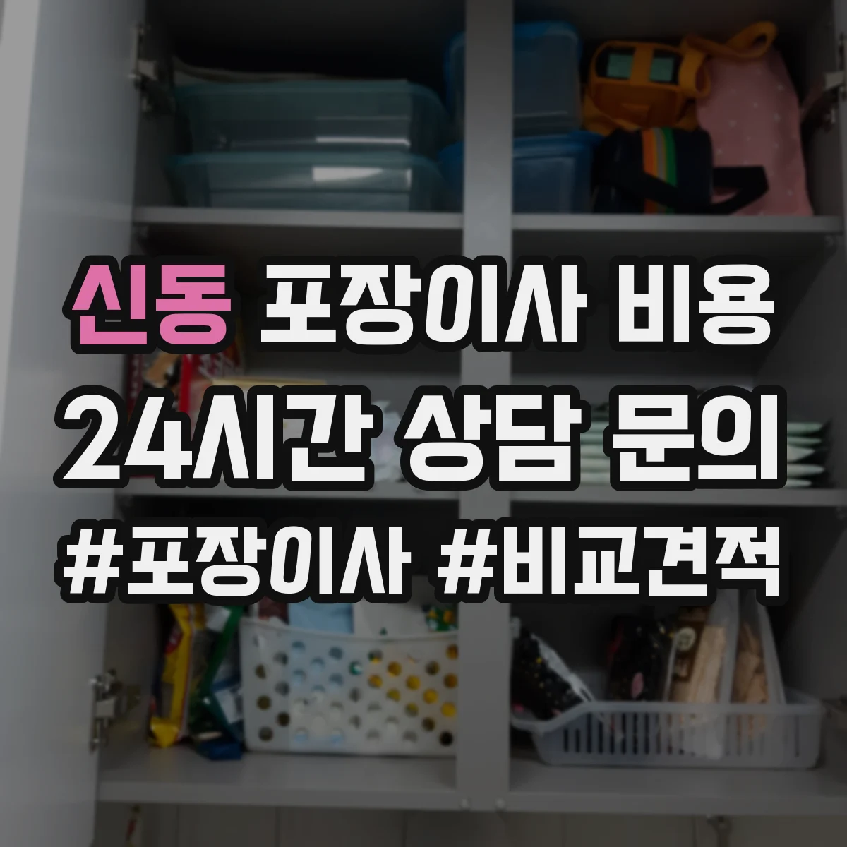 신동 포장이사 비용