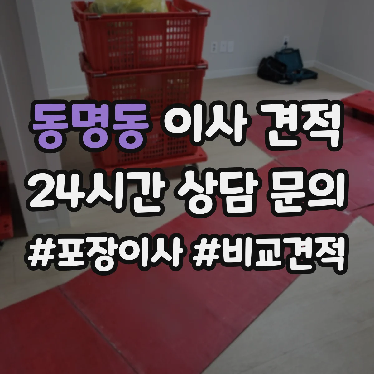 동명동 이사 견적