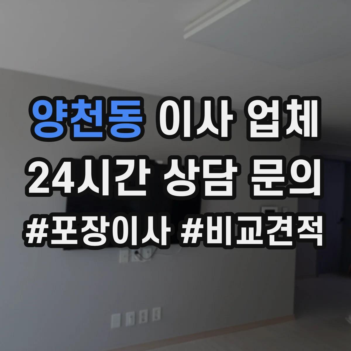 양천동 이사 업체