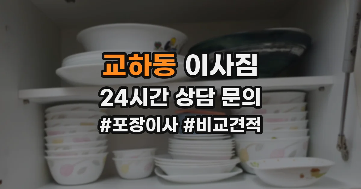 교하동 이사짐