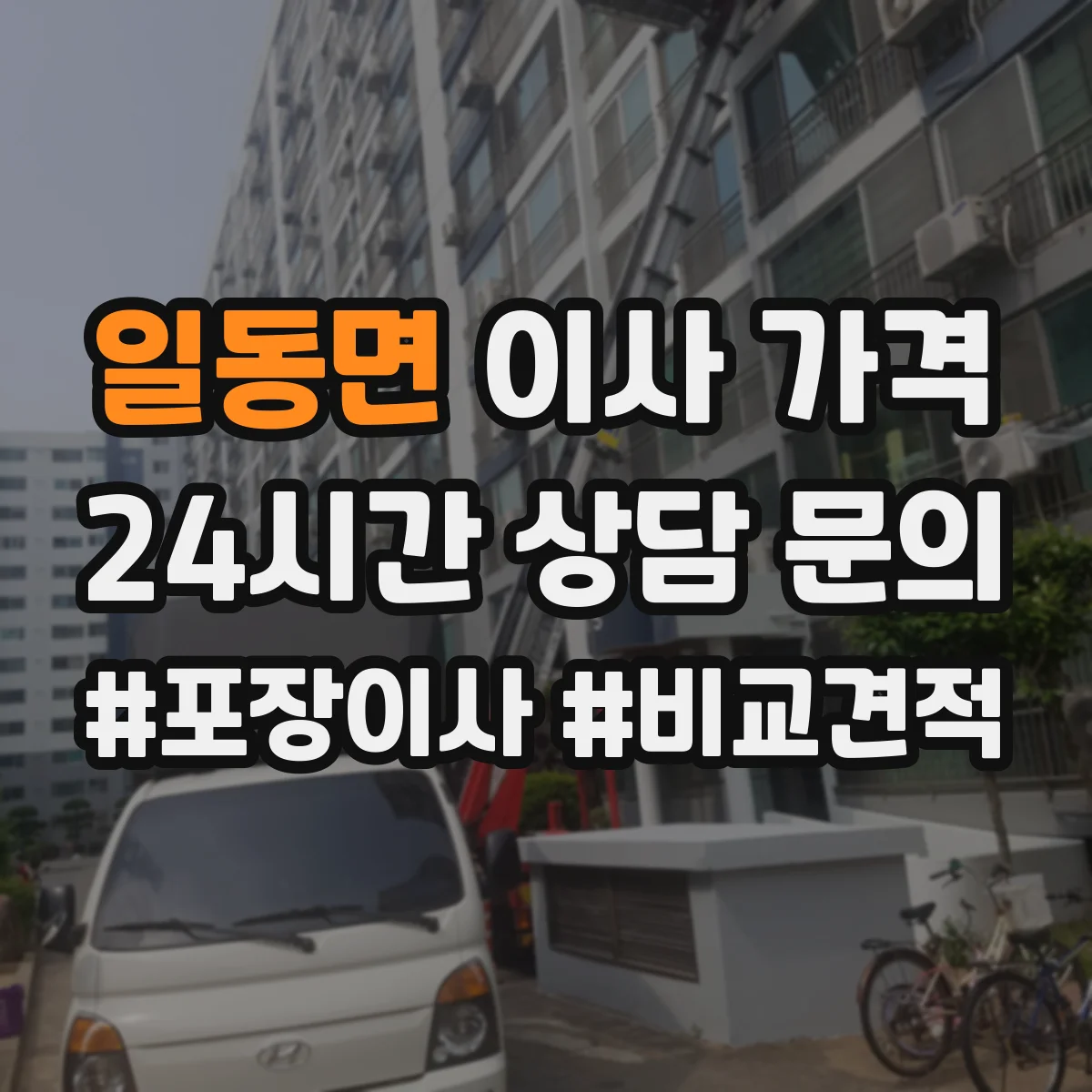 일동면 이사 가격