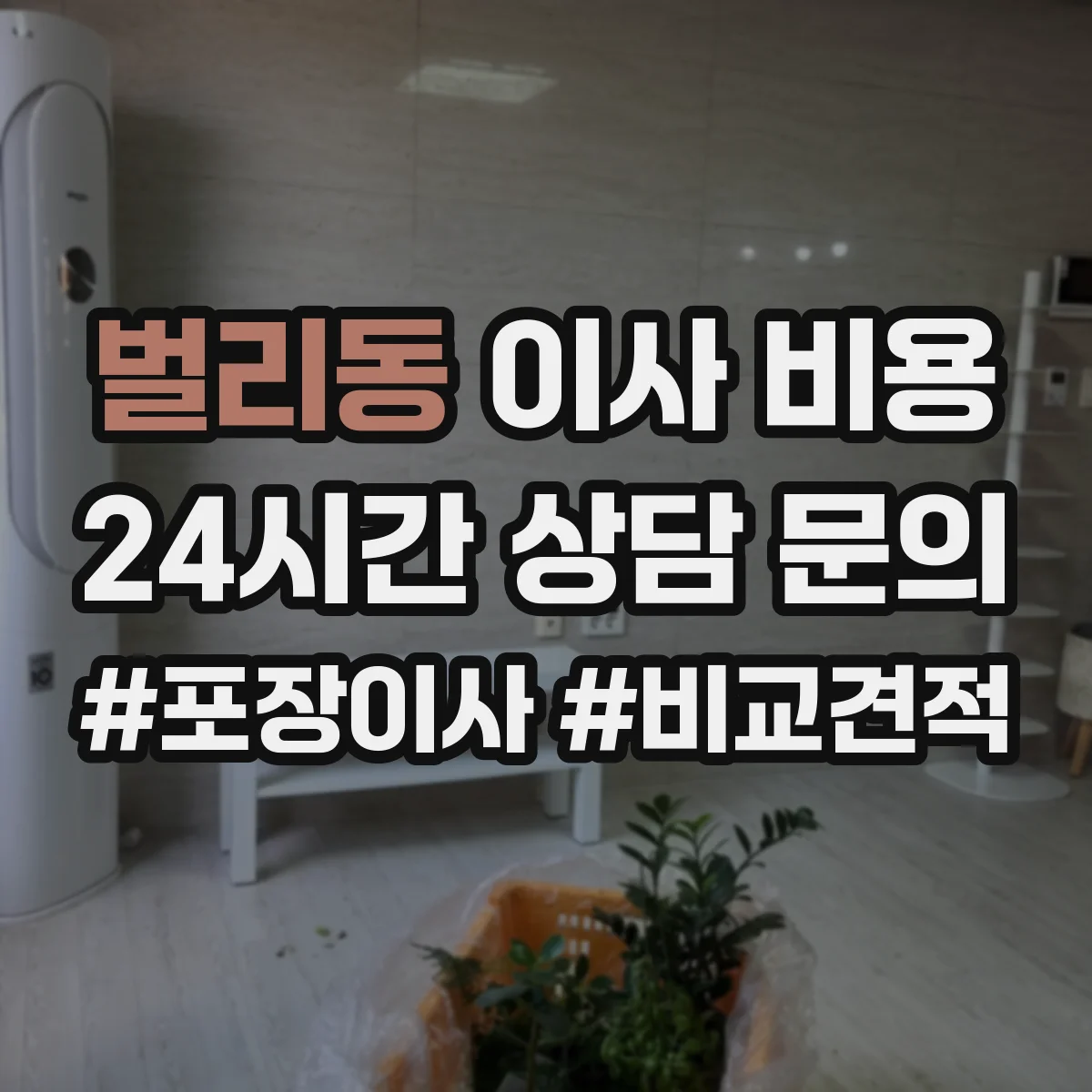 벌리동 이사 비용