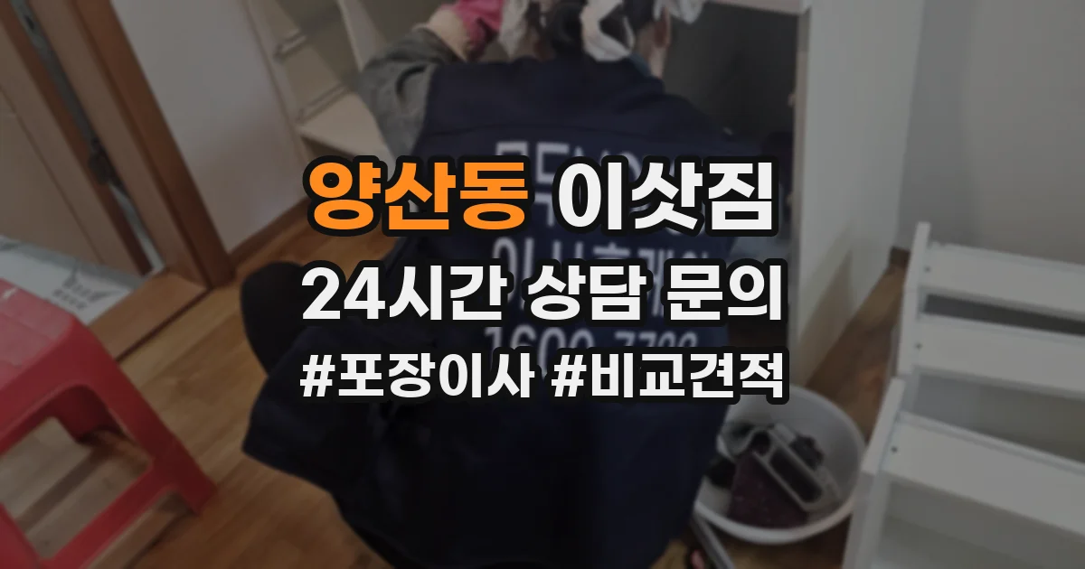 양산동 이삿짐