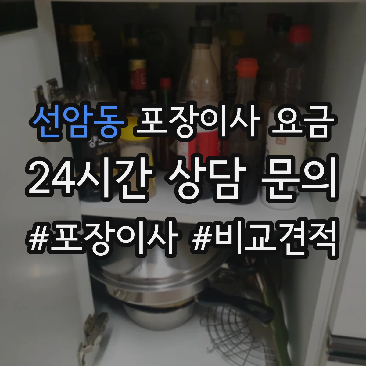 선암동 포장이사 요금