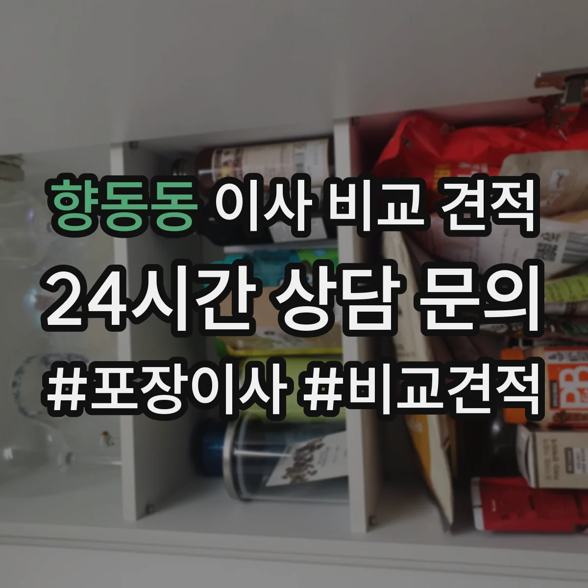 향동동 이사 비교 견적