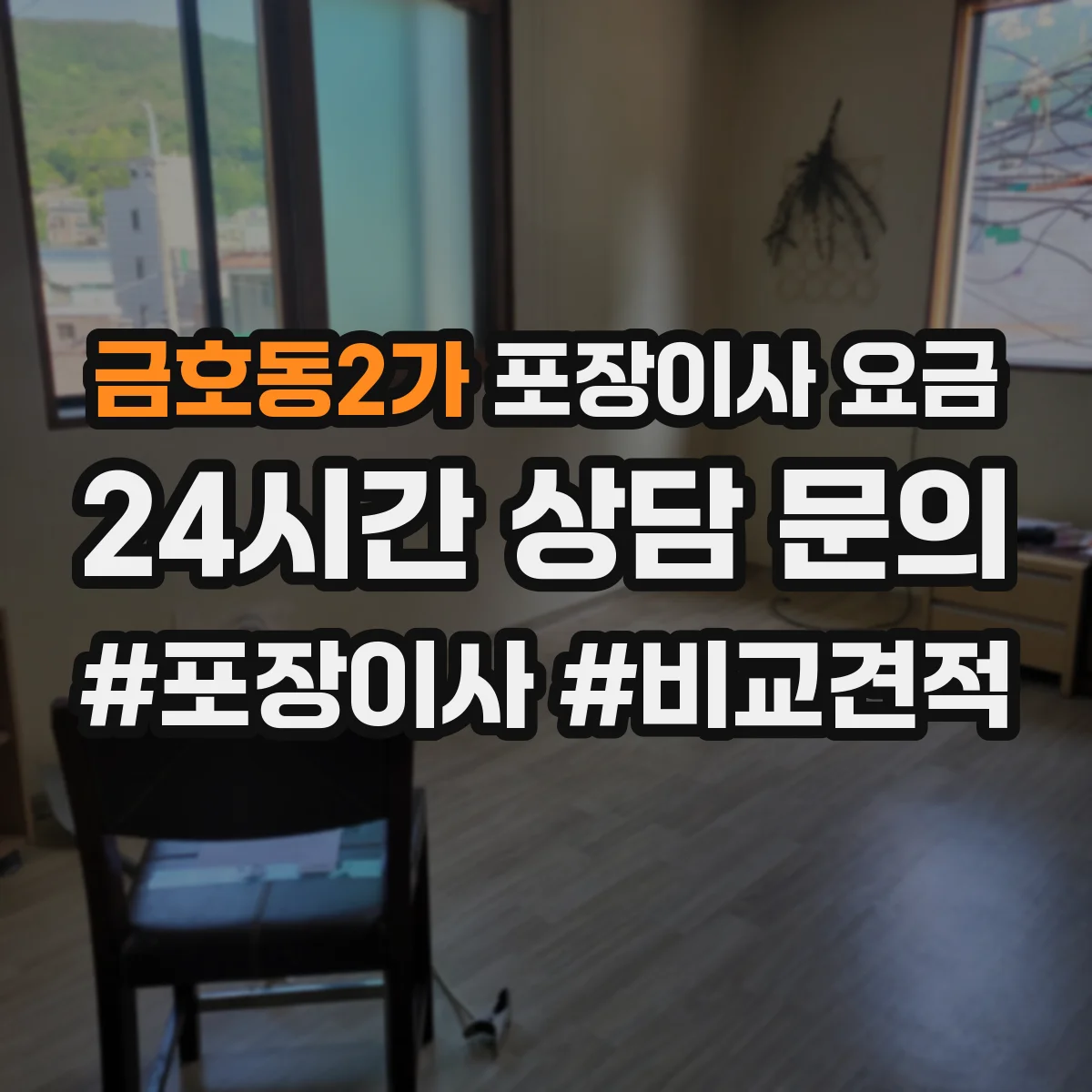 금호동2가 포장이사 요금