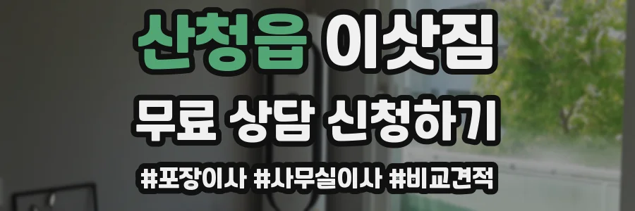 산청읍 이삿짐
