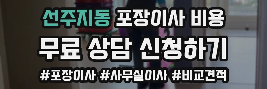 선주지동 포장이사 비용