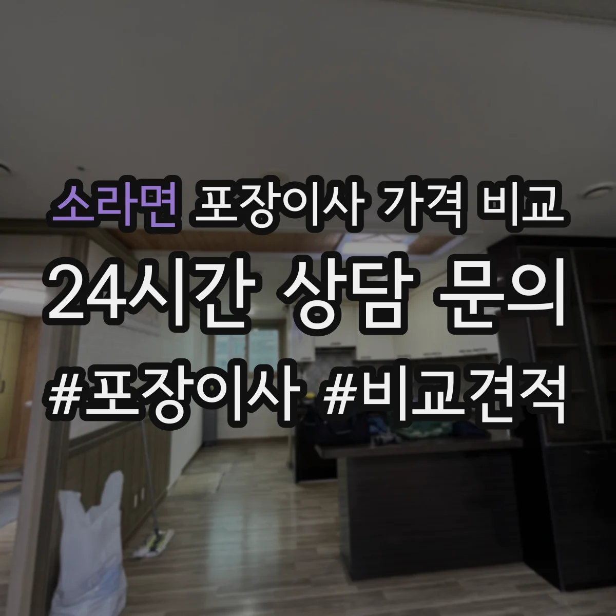소라면 포장이사 가격 비교