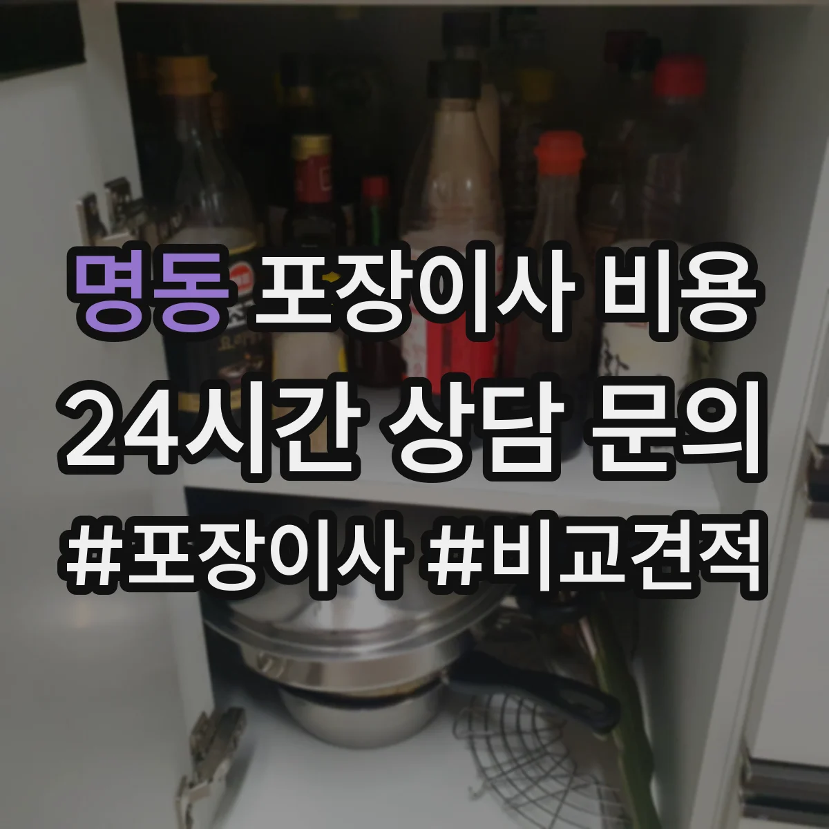 명동 포장이사 비용
