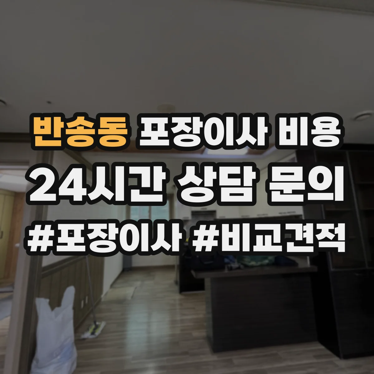 반송동 포장이사 비용