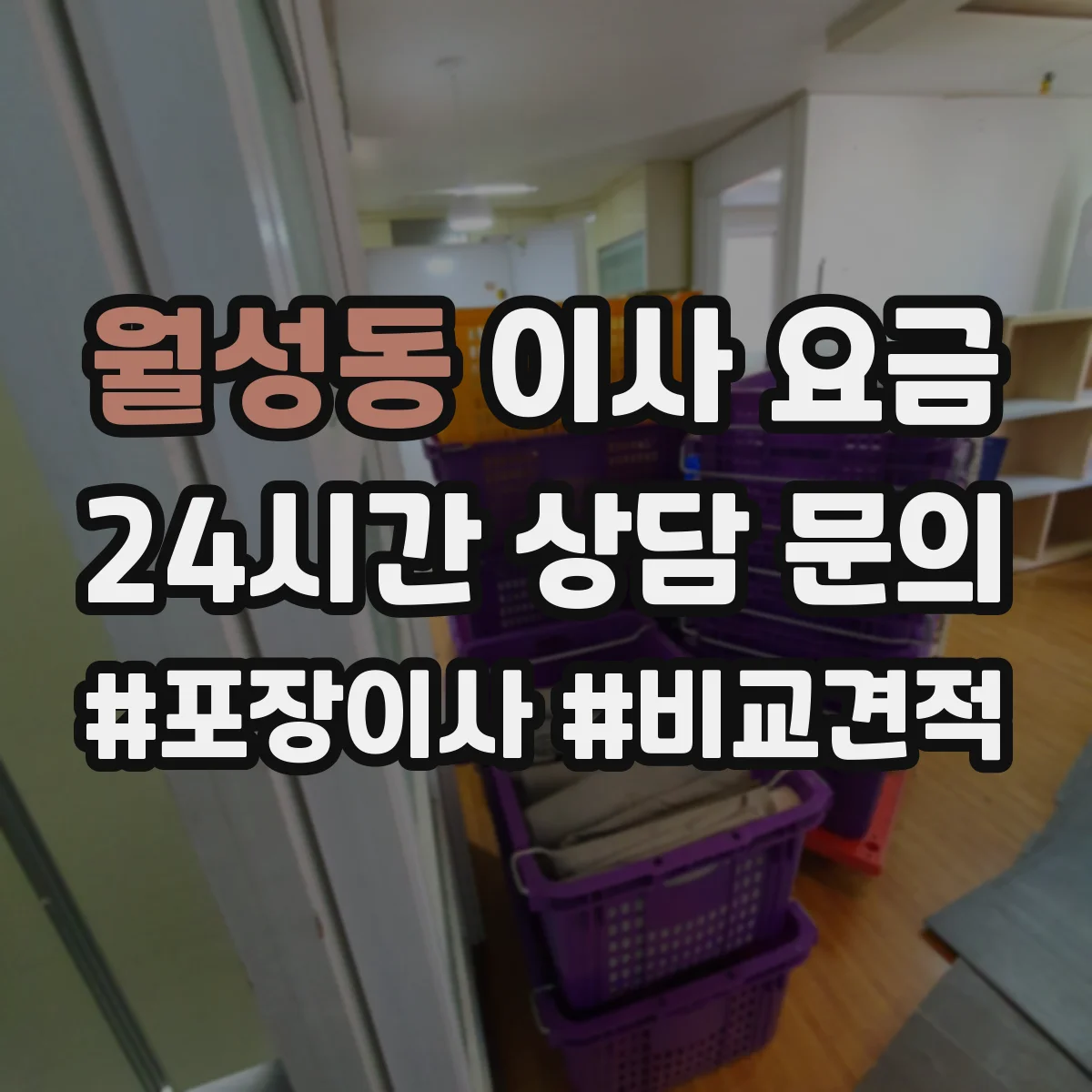 월성동 이사 요금
