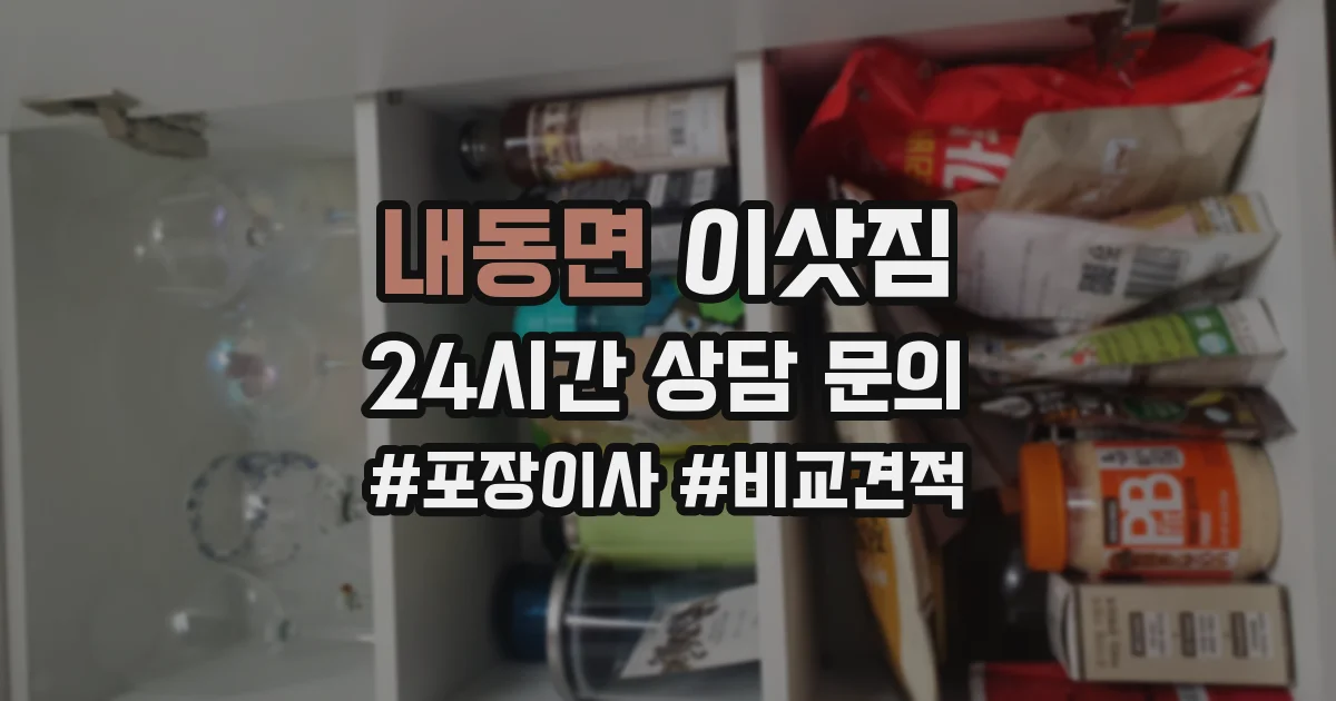 내동면 이삿짐