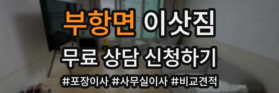 부항면 이삿짐