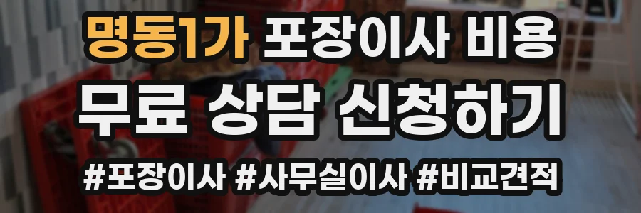 명동1가 포장이사 비용