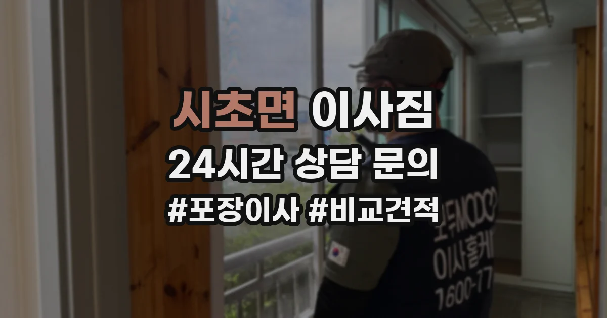 시초면 이사짐