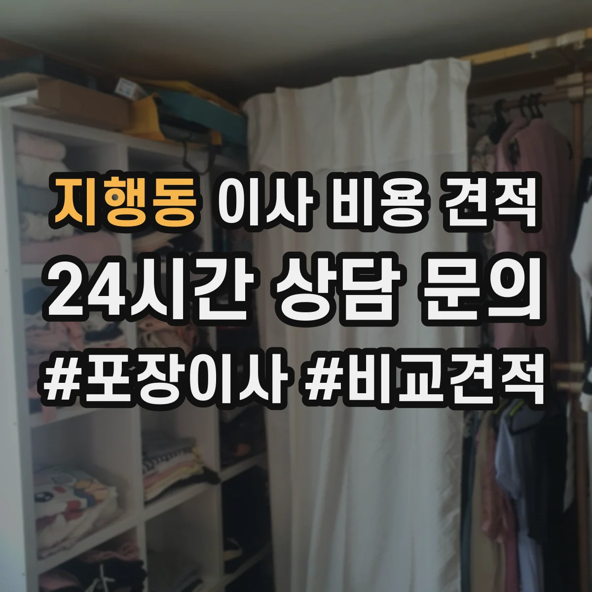 지행동 이사 비용 견적