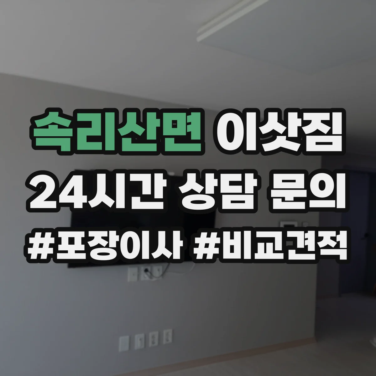 속리산면 이삿짐