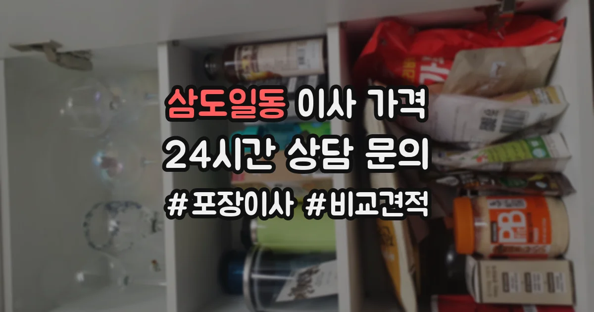 삼도일동 이사 가격