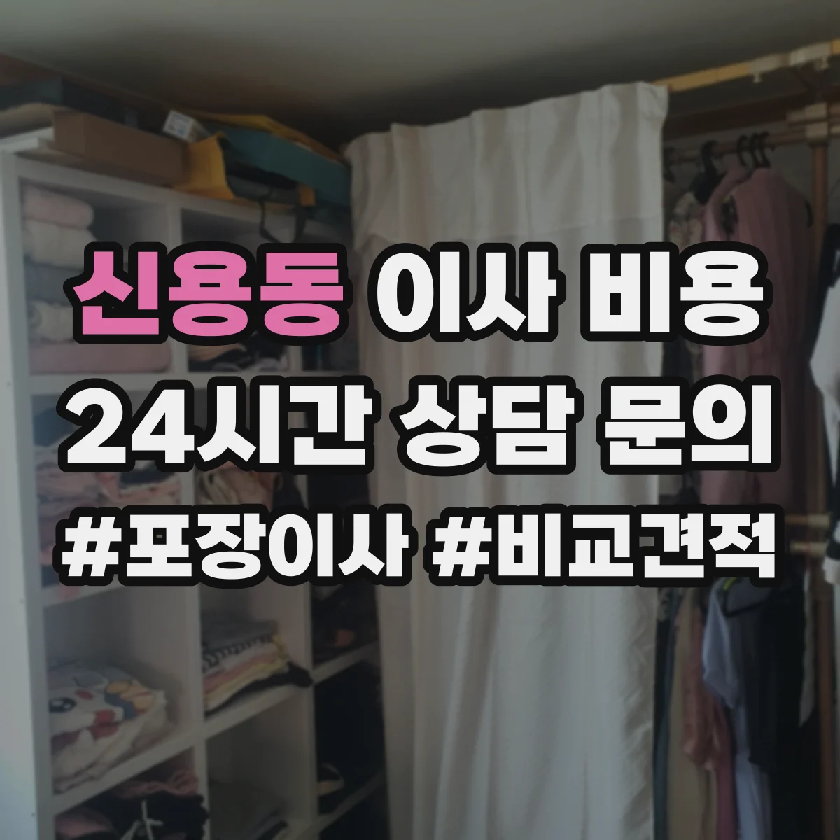 신용동 이사 비용