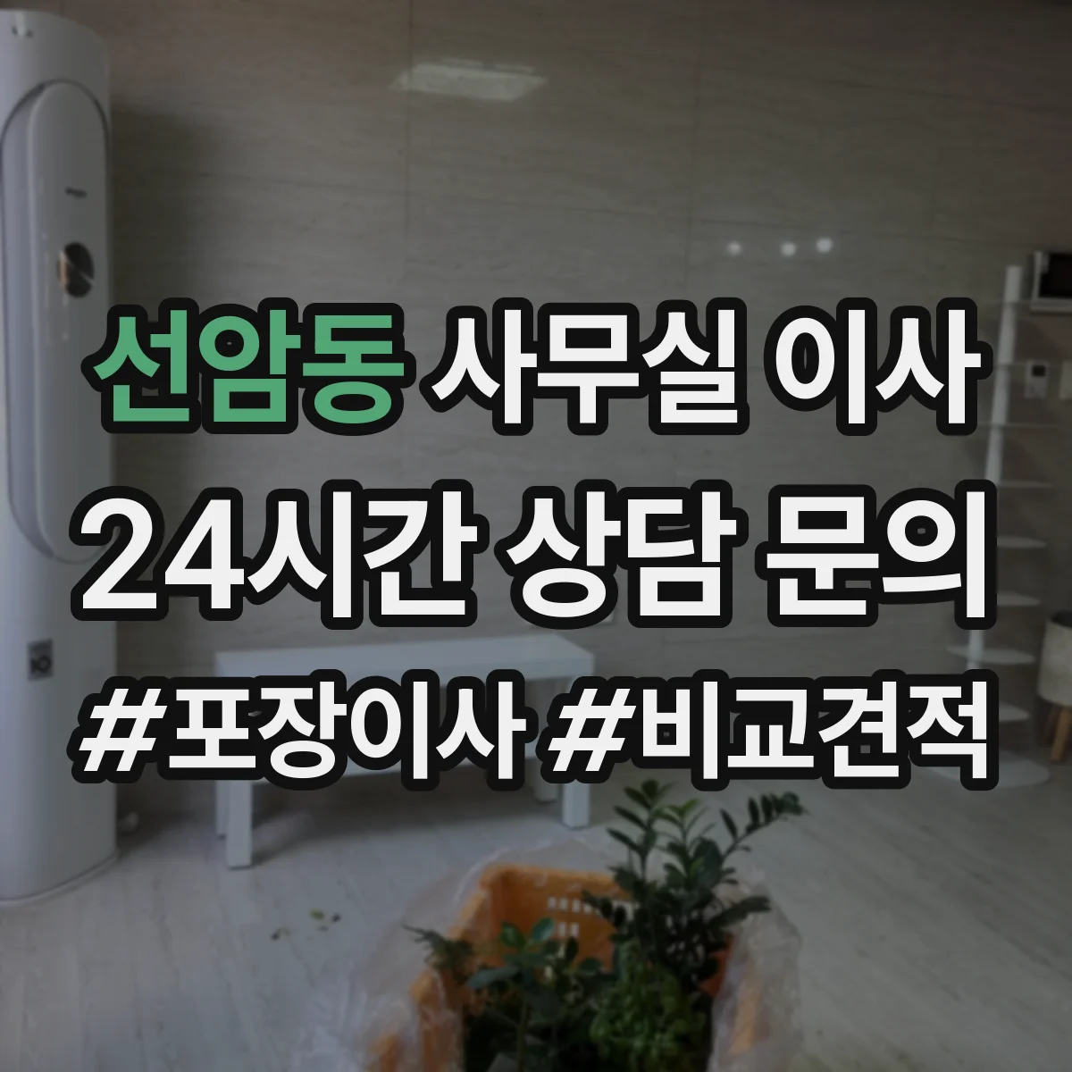 선암동 사무실 이사