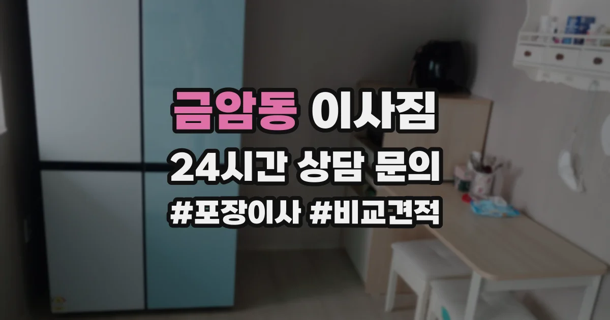 금암동 이사짐