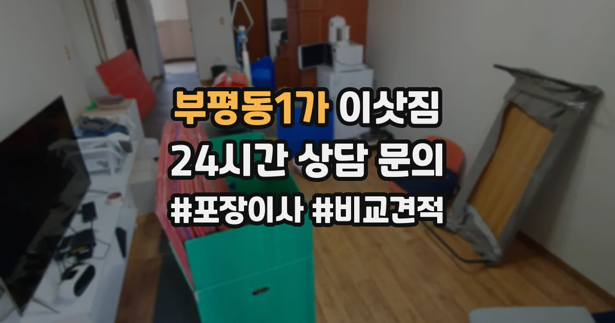 부평동1가 이삿짐