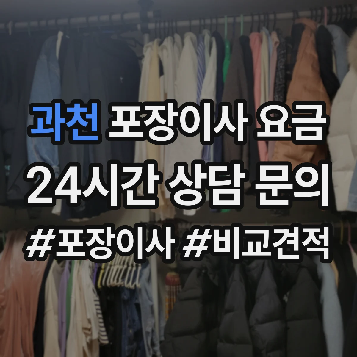 과천 포장이사 요금