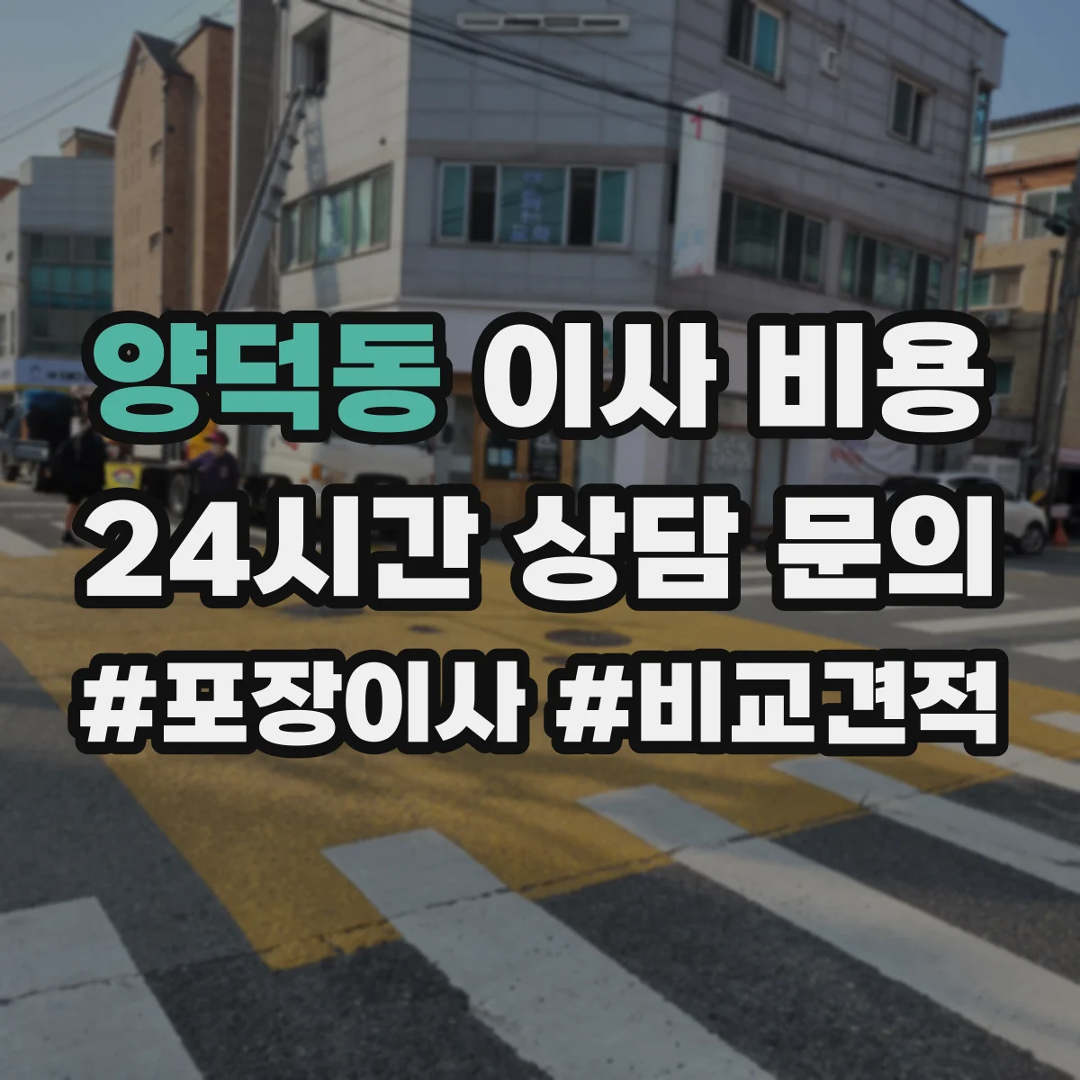 양덕동 이사 비용